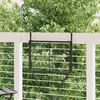 vidaXL Table de balcon Noir 60x40 cm Acier