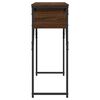 vidaXL Table console avec &eacute;tag&egrave;re ch&ecirc;ne marron 105x30x75 cm