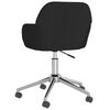 vidaXL Chaise pivotante de bureau Noir Tissu