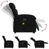 vidaXL Fauteuil inclinable de massage &eacute;lectrique noir similicuir
