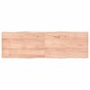 vidaXL Dessus de table bois massif trait&eacute; bordure assortie