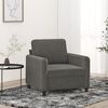 vidaXL Fauteuil Gris fonc&eacute; 60 cm Velours