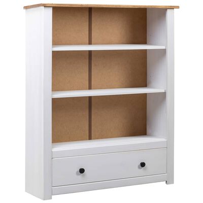 vidaXL Bibliothèque Blanc 80x35x110 cm Pin massif Assortiment Panama