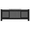 vidaXL Cache-Radiateur 2 pcs Noir 205 x 20,5 x 81,5 cm