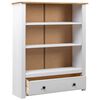 vidaXL Biblioth&egrave;que Blanc 80x35x110 cm Pin massif Assortiment Panama