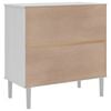 vidaXL Buffet SENJA aspect rotin blanc 80x40x80 cm bois massif de pin