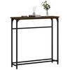 vidaXL Table console chêne marron 75x19,5x75 cm bois d'ingénierie