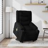 vidaXL Fauteuil inclinable de massage noir tissu