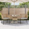 vidaXL Chaises de jardin lot de 2 et coussins marron rotin