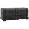 vidaXL Coffre de rangement Bois Noir 90 x 51 x 42 cm