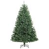 vidaXL Sapin de No&euml;l artificiel &agrave; charni&egrave;res avec support vert 180 cm