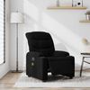 vidaXL Fauteuil inclinable de massage électrique noir tissu
