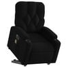 vidaXL Fauteuil inclinable de massage électrique noir tissu