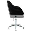 vidaXL Chaise pivotante de bureau Noir Tissu