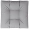 vidaXL Coussin de palette gris 70x70x12 cm tissu
