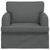 vidaXL Canap&eacute; Gris fonc&eacute; 84 x 80 x 85 cm tissu