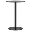 vidaXL Table de jardin ronde noir &Oslash;50x72 cm acier