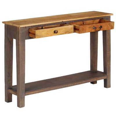 vidaXL Table console Bois massif Vintage 118 x 30 x 80 cm