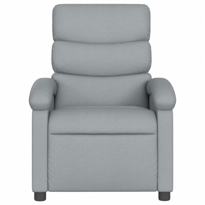 vidaXL Fauteuil inclinable Gris clair Tissu