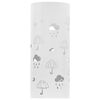 vidaXL Porte-parapluie Design Parapluies Acier Blanc