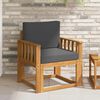 vidaXL Canap&eacute; d&rsquo;ext&eacute;rieur Bois d'acacia massif et polyester Naturel