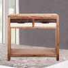 vidaXL Table console Bois d'acacia massif 86 x 30 x 75 cm