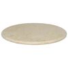 vidaXL Dessus de table Cr&egrave;me &Oslash;60x2,5 cm Marbre