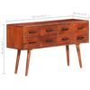 vidaXL Buffet 110x30x59 cm Bois massif de manguier