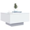 vidaXL Table basse blanc 55x55x31 cm bois d'ing&eacute;nierie
