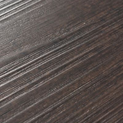 vidaXL Dalles de plancher PVC autoadhésif 5,02 m² 2 mm marron foncé