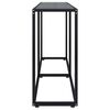vidaXL Table console Noir 140x35x75,5 cm Verre trempé