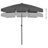 vidaXL Parasol de plage anthracite 180x120 cm