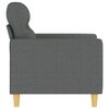vidaXL Fauteuil Gris fonc&eacute; 60 cm Tissu