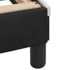 vidaXL Cadre de lit sans matelas Zadar noir et blanc 137x190 cm similicuir