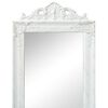 vidaXL Miroir sur pied Style baroque 160x40 cm Blanc
