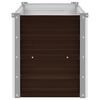 vidaXL Lit surélevé de jardin Marron 100x40x45 cm Acier galvanisé