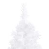 vidaXL Sapin de No&euml;l artificiel d'angle Blanc 150 cm PVC