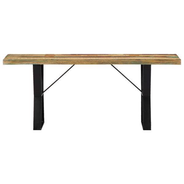 vidaXL Banc 110 cm Bois de r&eacute;cup&eacute;ration massif