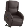 vidaXL Fauteuil de massage inclinable électrique marron foncé