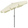 vidaXL Parasol de plage jaune sable 200x125 cm