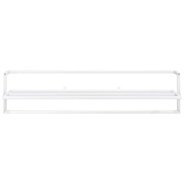 vidaXL Porte-serviettes Blanc 95x25x22 cm Fer