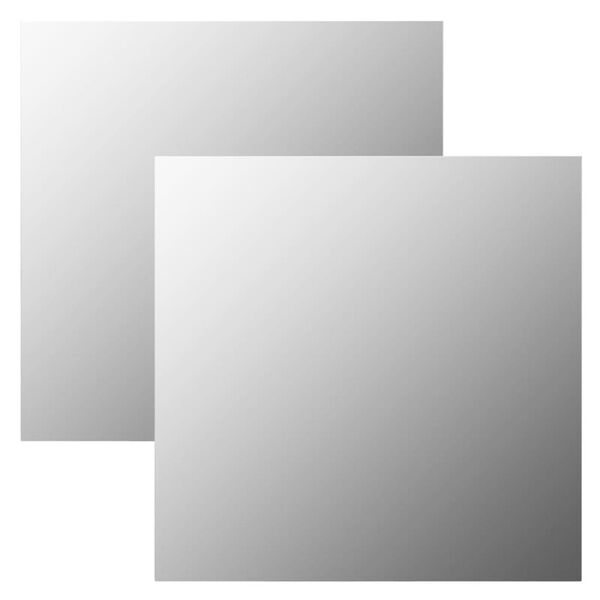 vidaXL Miroirs muraux 2 pcs 40x40 cm Carré Verre