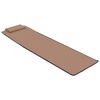 vidaXL Tapis de plage pliables 2 pcs Acier et tissu marron