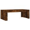vidaXL Table basse ch&ecirc;ne fum&eacute; 102x50x36 cm bois d'ing&eacute;nierie