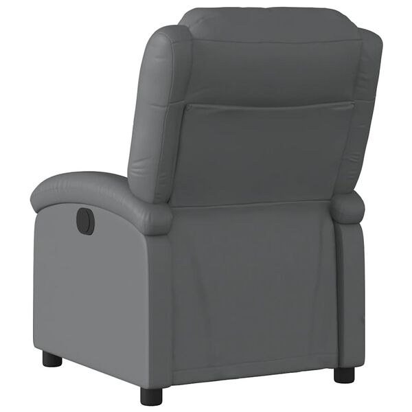 vidaXL Fauteuil inclinable &eacute;lectrique gris similicuir