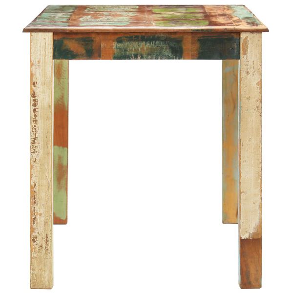 vidaXL Table de salle &agrave; manger Bois de r&eacute;cup&eacute;ration solide 140x70x76cm
