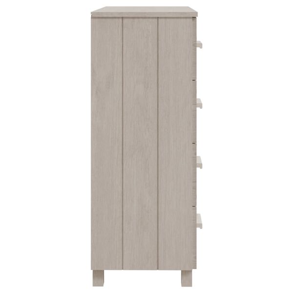 vidaXL Buffet HAMAR Blanc 79x40x103,5 cm Bois massif de pin