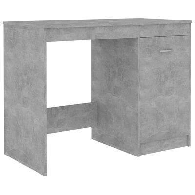 vidaXL Bureau Gris béton 100x50x76 cm Bois d'ingénierie