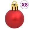 vidaXL Ensemble de boules de No&euml;l 112 pcs rouge vert dor&eacute; polystyr&egrave;ne