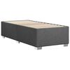 vidaXL Cadre de lit sans matelas gris foncé tissu